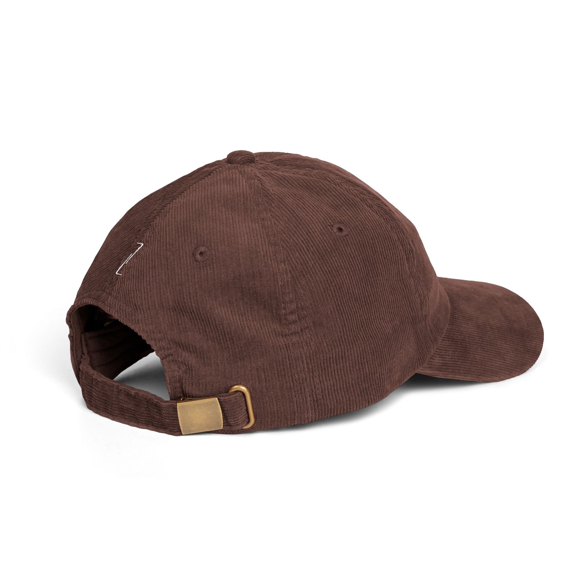 STATUS Velours Embroidered Cap — Brown - LA MARQUE 77