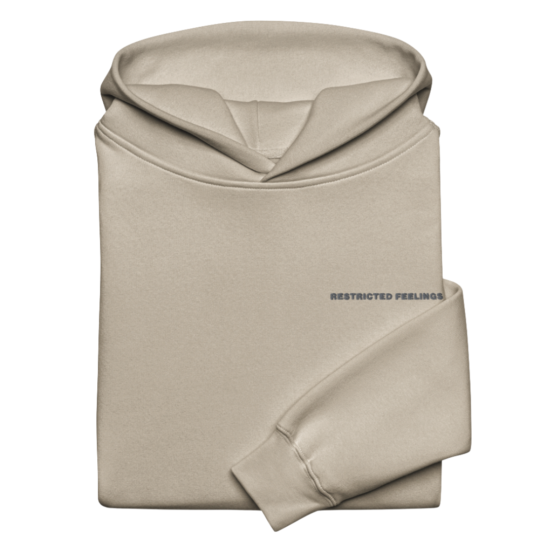 Restricted Feelings Oversized Sand Hoodie - Unisex