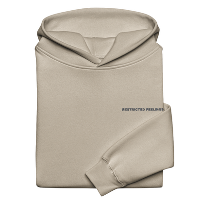 Restricted Feelings Oversized Sand Hoodie - Unisex