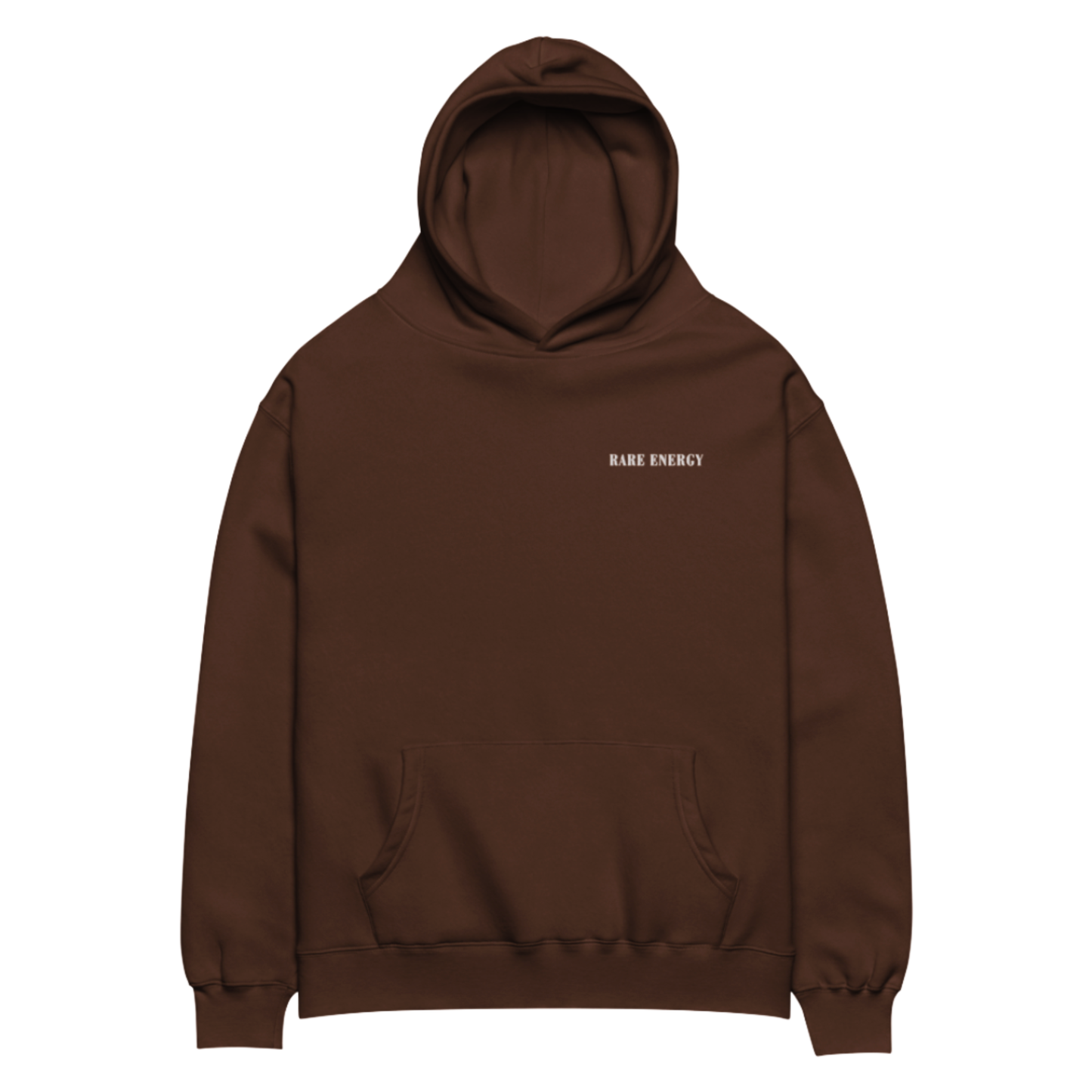 Rare Energy Oversized Mocha Hoodie - Unisex