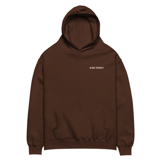 Rare Energy Oversized Mocha Hoodie - Unisex