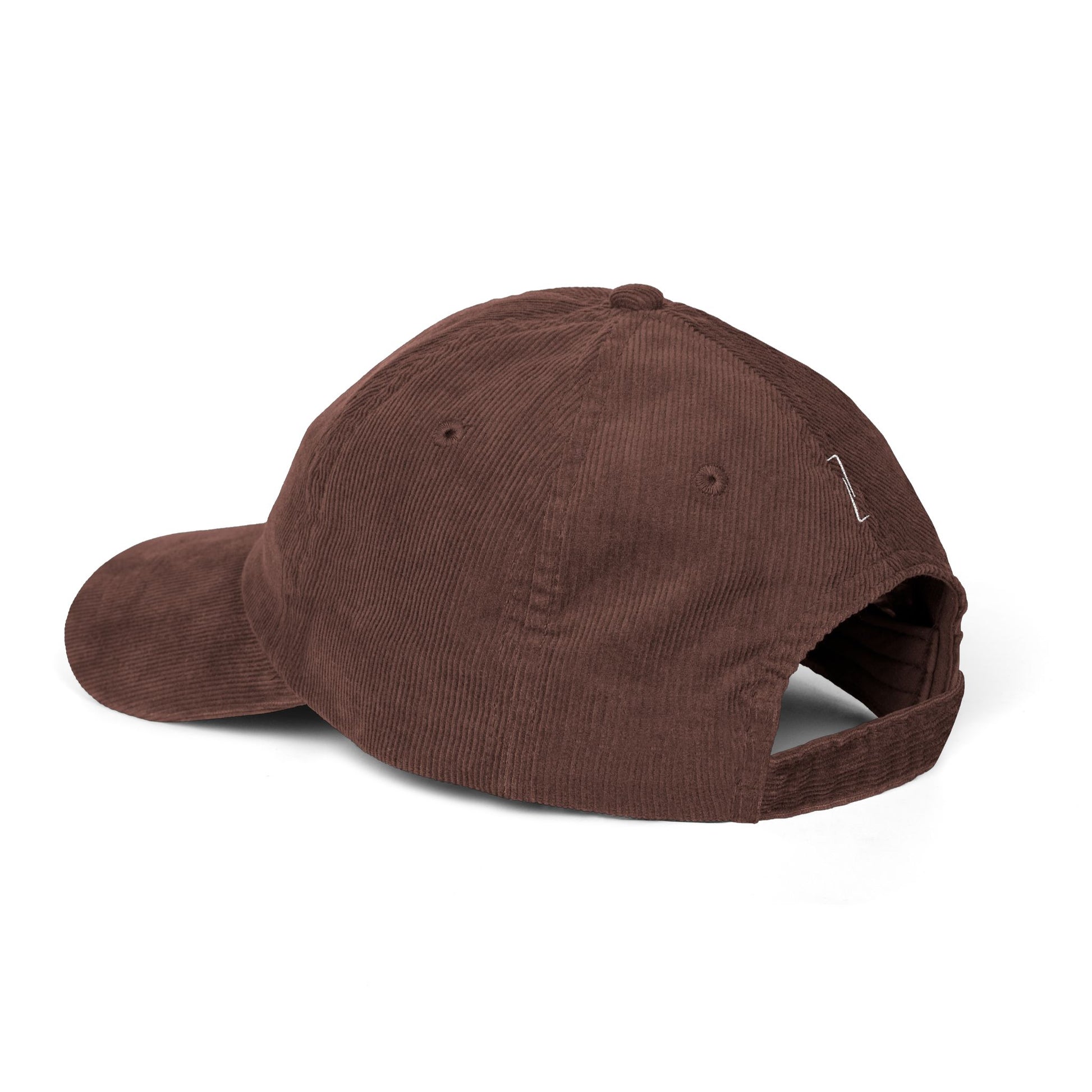 STATUS Velours Embroidered Cap — Brown - LA MARQUE 77